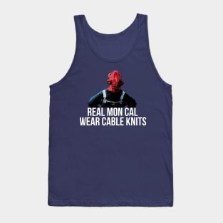 Real Mon Cal Wear Cable Knits Tank Top